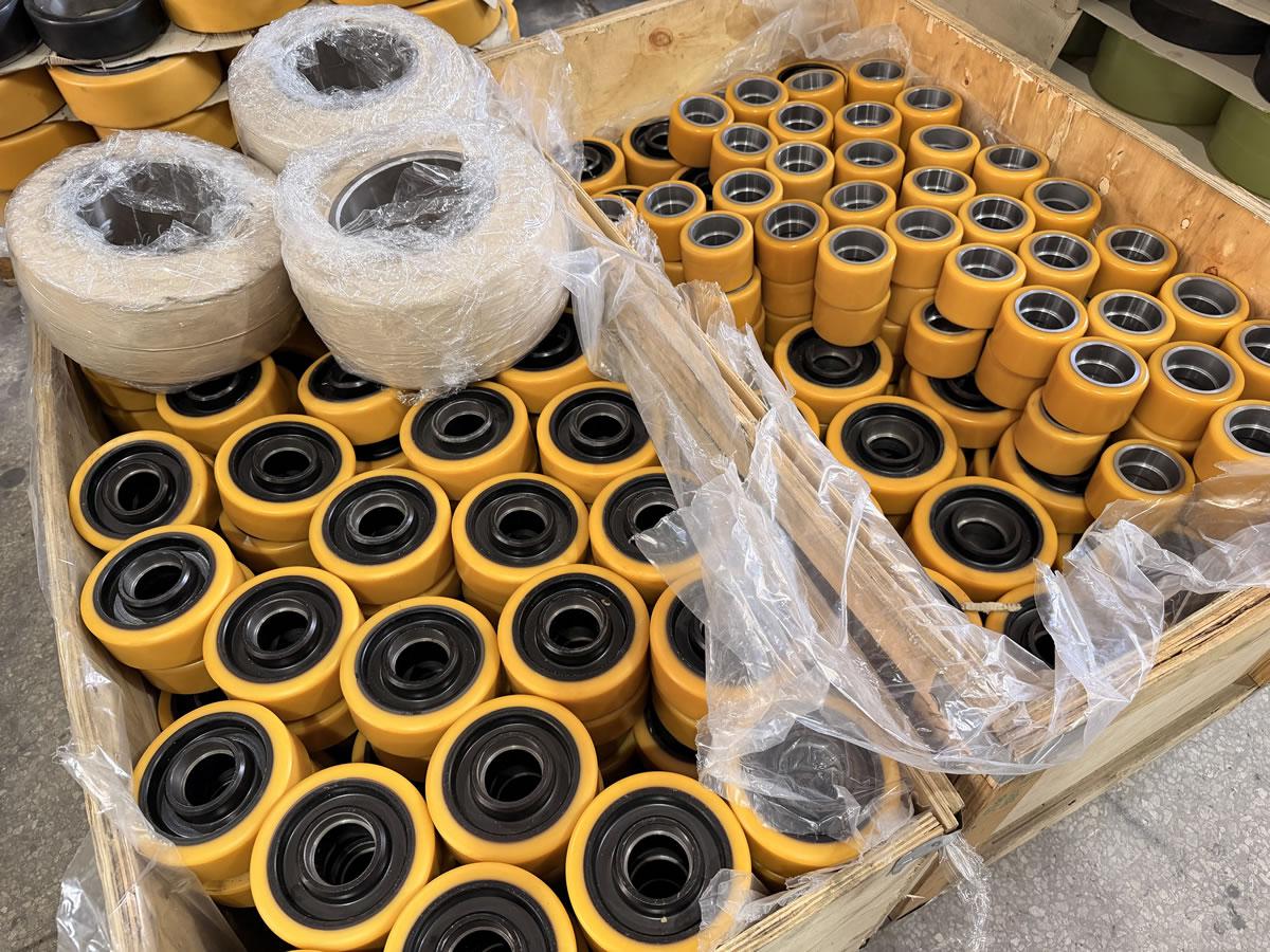 The manufacturing process of polyurethane load-bearing wheels