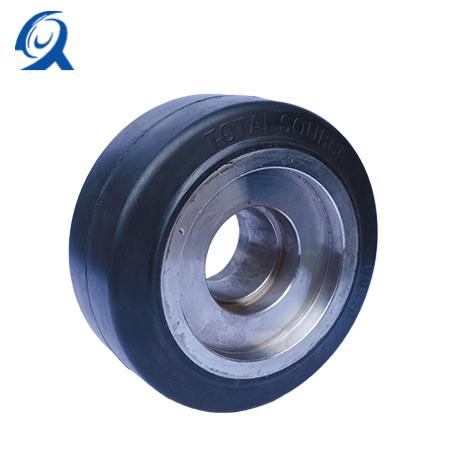 178-76 Black Rubber, 4-Hole Double Shaft