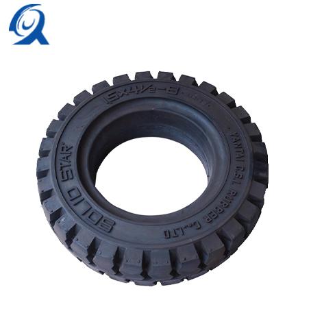 Zhongce 15-4.5-8 Black Quick-Mount Solid Tire